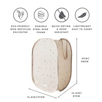 Little Pea 3Sprouts_ Καλάθι για τα άπλυτα_Terrazzo beige_features